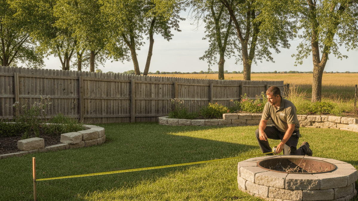 Fire Pit Placement and Safety Clearances for Kansas Backyards