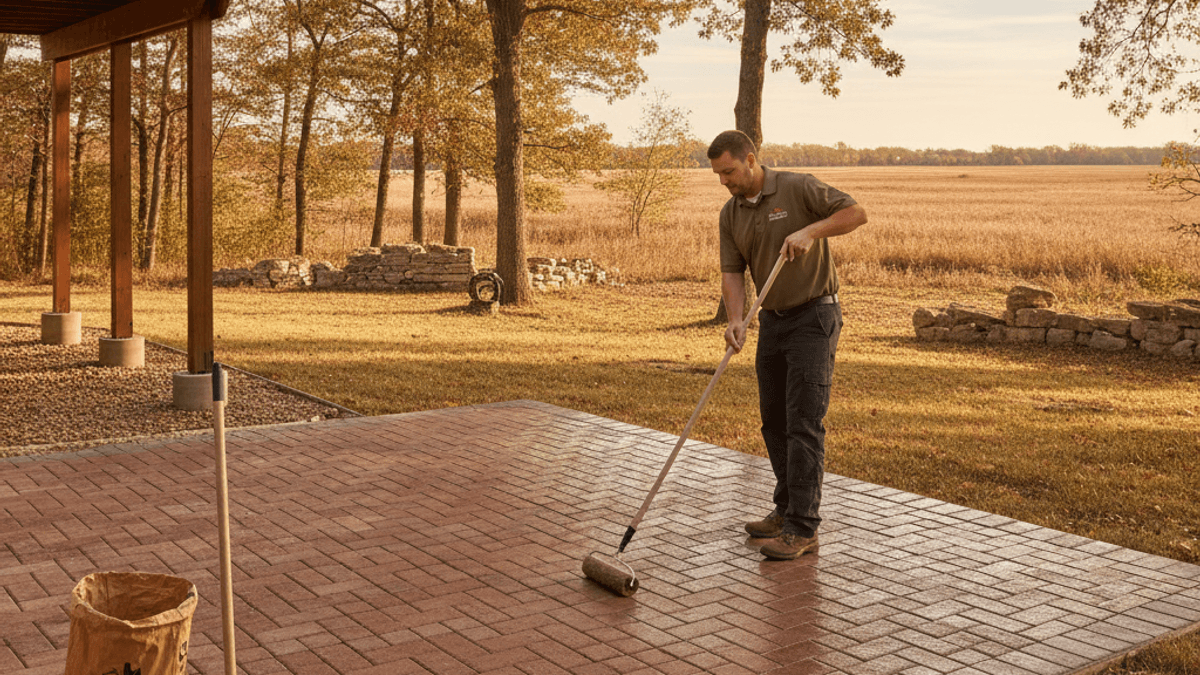 How to Seal a Paver Patio Before a Kansas Winter