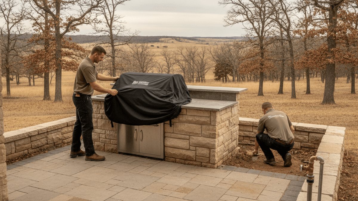 Winterizing an Outdoor Kitchen Before the First Hard Freeze